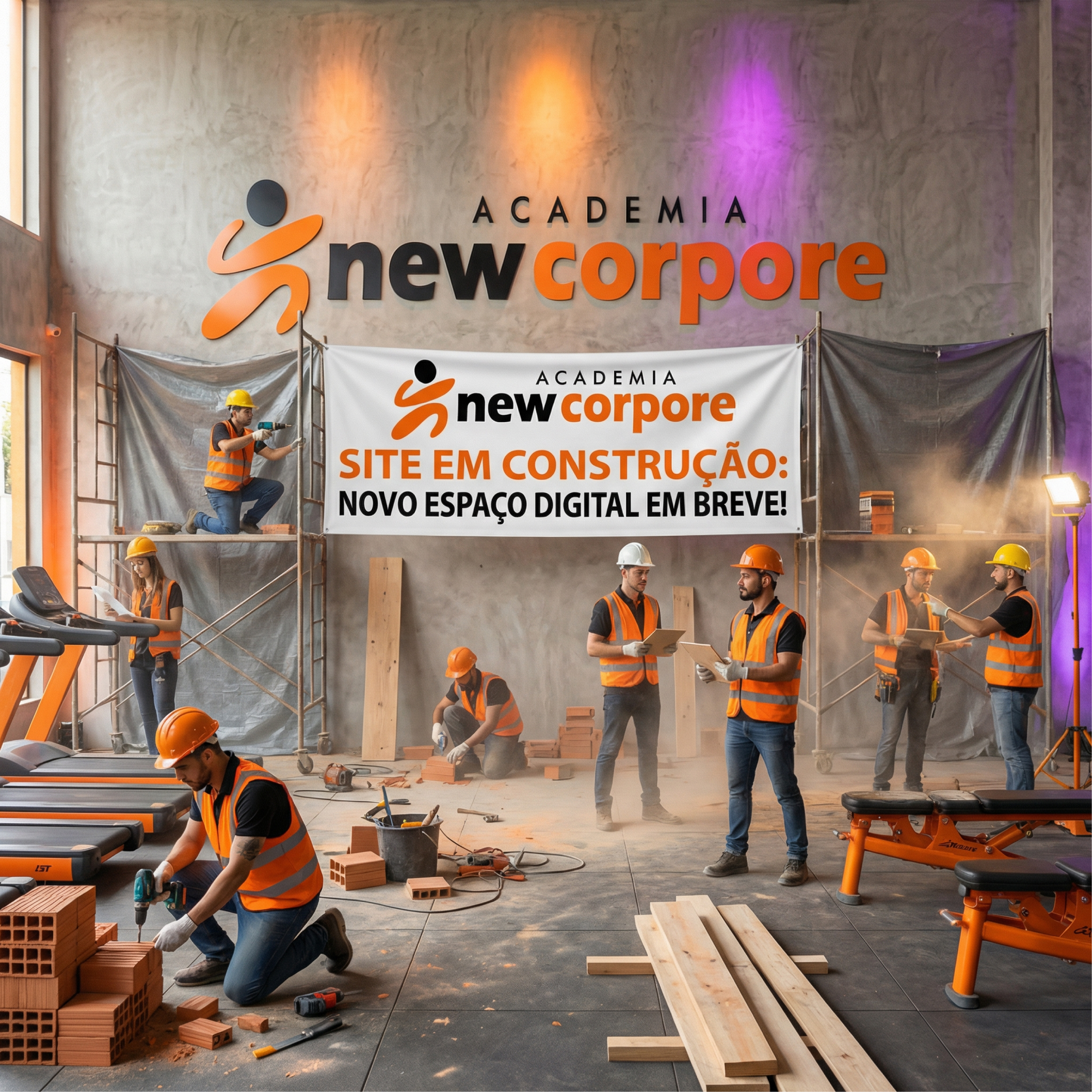 Site em construção - Academias New Corpore